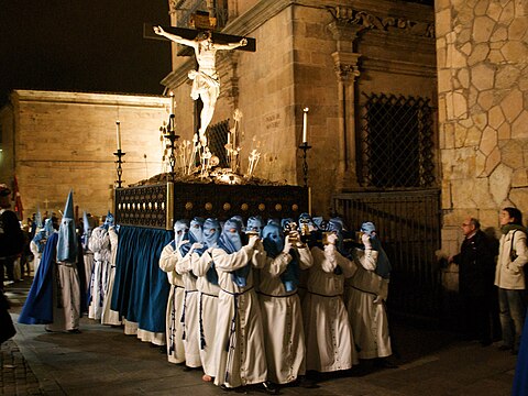 Paso of Holy Week in Salamanca.