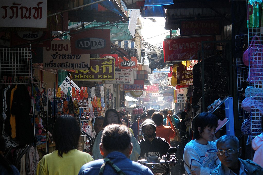 Sampeng Lane in Bangkok's Chinatown, Bangkok, Thailand