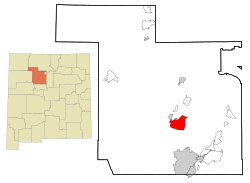 Location of Zia Pueblo, New Mexico