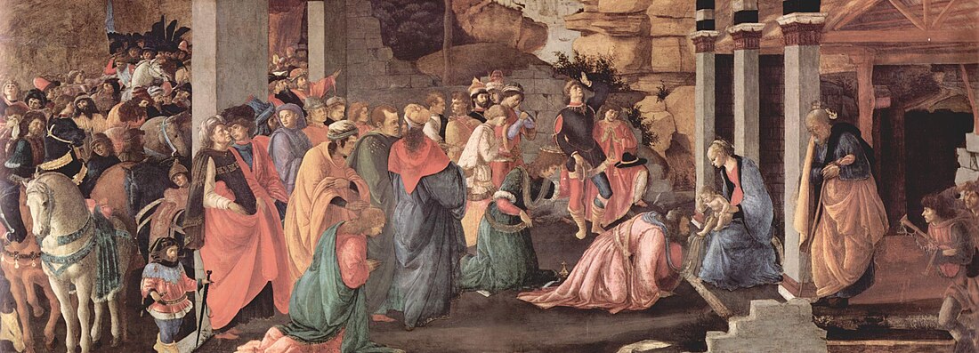 L'Adoration des mages (Botticelli et Lippi)