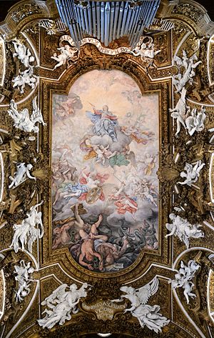 Ceiling of the church of Santa Maria della Vittoria, Rome