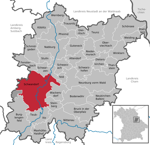 Schwandorf - Localizazion