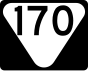 State Route 170 маркер