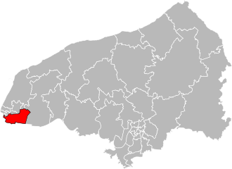 Кантон на карте департамента Приморская Сена