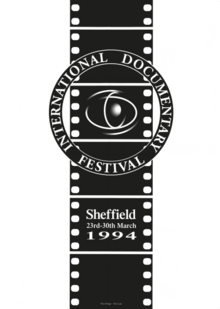 Front-side of the promotional poster for the inaugural edition of Sheffield DocFest. Sheffield International Documentary Festival 1994.png