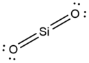 Struttura di Lewis del composto considerando la singola molecola.