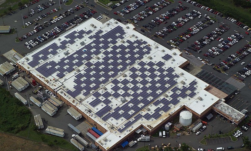 File:Solar Panels on Caguas, Puerto Rico Walmart.jpg