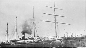 Illustrativt billede af den arabiske artikel (skibet 1881)