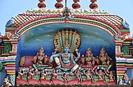 Vishnu, Sri Devi, Bhu Devi ja Nila Devi