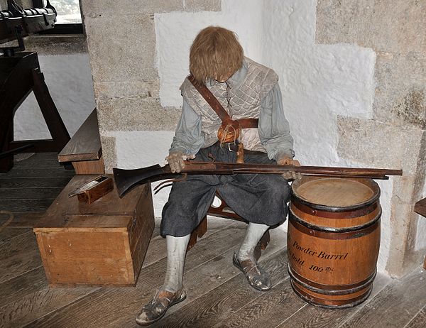 Reconstruction of life amongst the 16th-century garrison at St Mawes Castle