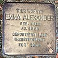 image=https://commons.wikimedia.org/wiki/File:Stolperstein_Emma_Alexander.jpg