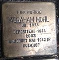 Stolperstein für Abraham Mohl (Formesstraße 44)