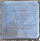 Stolperstein für Hedwig Herbert