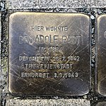 Stumbling block for Adolf Badt in Hanover
