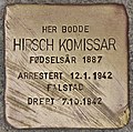Stolperstein für Hirsch Komissar (Trondheim).jpg