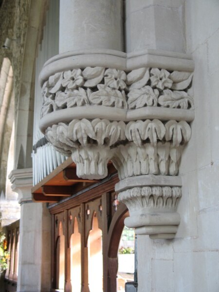 File:Stone Carving, All Saints Church at Marsworth - geograph.org.uk - 1529408.jpg