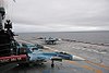Палубные истребители Су-27К на палубе ТАВКР «Кузнецов»