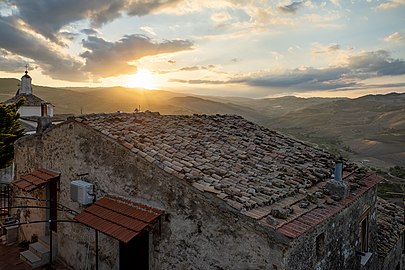 Sunset from Monumento a San Rocco, Tolve, Italy