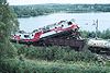 Damaged VR Class Sr1 locomotives in the Suonenjoki rail collision