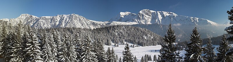 Im Skigebiet Chamrousse (Département Isère)