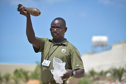 Mine action. Миномет ООН.