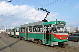modernisierter T4D Zug in Magdeburg