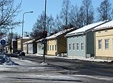 Oulu'da savaş sonrası tipik evler