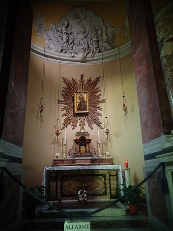 The Chapel of the Most Holy Sacrament and Madonna di Sant'Alessio in Basilica of the Saints Bonifacio and Alexis
