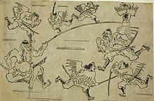 The Tengu King Training his Pupils (cropped).jpg