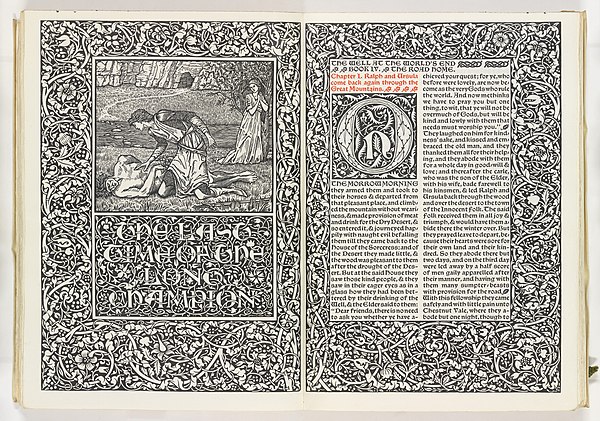 The Well at the World's End (1896) by William Morris is an early example of high fantasy fiction.