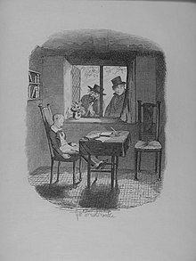 Monks and Fagin spy on Oliver The Writings of Charles Dickens v4 p272 (engraving).jpg