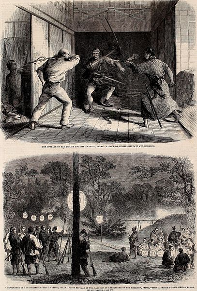 The outrage on the British Embassy at Japan, in 1861