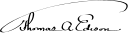 Thomas Alva Edison Signature.svg