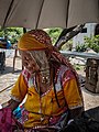 Traditional woman in hampi