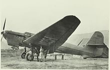ANT-25 in San Jacinto after the new non-stop flight distance record of 10,148 kilometers (6,306 mi) from Moscow to United States via the North Pole (July 1937)