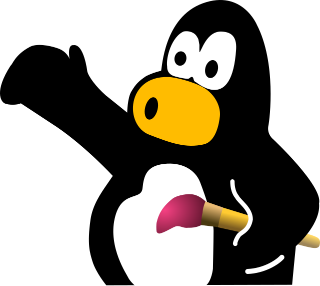 Description de l'image Tux paint logo.svg.