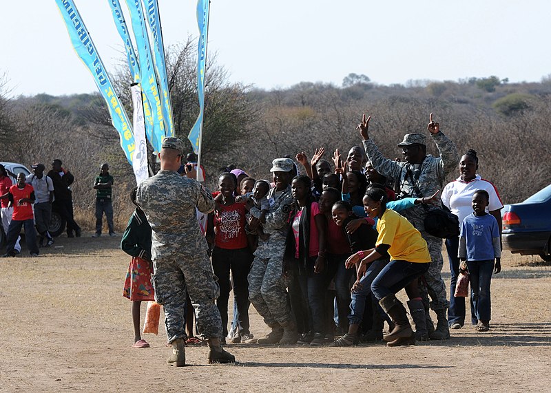 File:U.S., Botswana forces attend soccer game to promote HIV awareness (7751633312).jpg