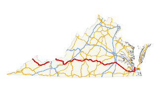 U.S. Route 460 in Virginia