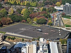 US Air Force helicopter landing at Akasaka Press Center.jpg