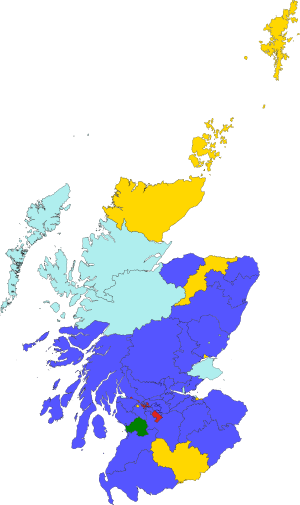 Wybory powszechne w Wielkiej Brytanii w 1931 r. W Scotland.svg