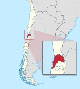 Mapa a pakabirukan ti Rehion ti Valparaíso