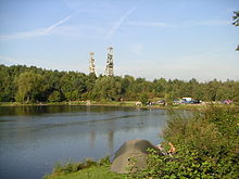 View towards the car parking area with Clipstone Colliery headstocks in background Vicar water and rufford scenes 015.jpg