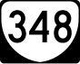 State Route 348 işaretçisi