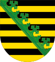 Wappen Freistaat Sachsen von Wettinern & Askanier ohne Kontur.svg