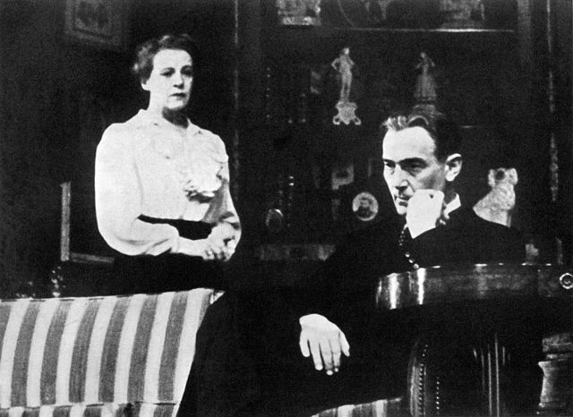 Mady Christians and Paul Lukas in the original Broadway production of Lillian Hellman's Watch on the Rhine (1941)
