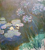 Su Zambakları ve Agapanthus, Claude Monet, Musée Marmottan Monet.JPG