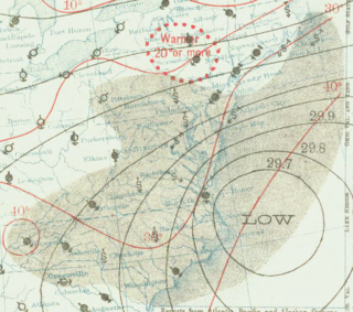 Knickerbocker storm 1922 blizzard on the United States East Coast