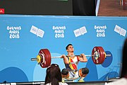 Deutsch: Gewichtheben bei den Olympischen Jugendspielen 2018; Tag 2, 10. Oktober 2018; Jungen 62 kg English: Weightlifting at the 2018 Summer Youth Olympics at 8 October 2018 – Boys' 62 kg