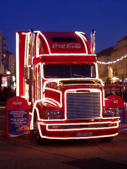משאית חג המולד של קוקה-קולה בגרמניה