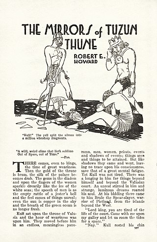 <span class="mw-page-title-main">The Mirrors of Tuzun Thune</span> Short story by Robert E. Howard